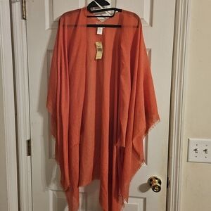 Elegant Orange Women's Wrap
